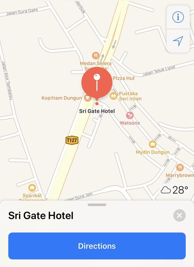 Sri Gate Hotel Dungun Luaran gambar